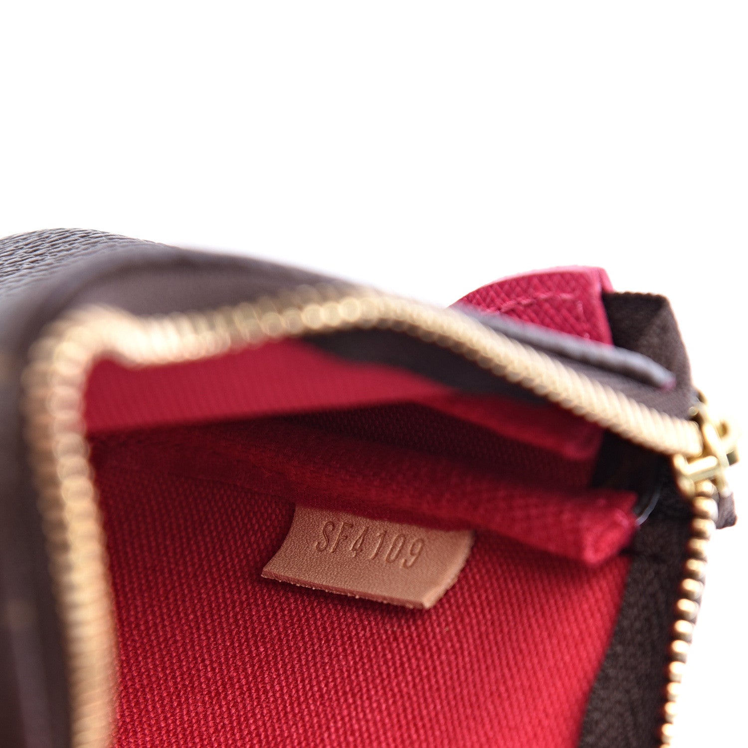 Louis Vuitton Monogram 2019 Christmas Animation Mini Courchevel Pochette Accessories Fuchsia 6 of 7