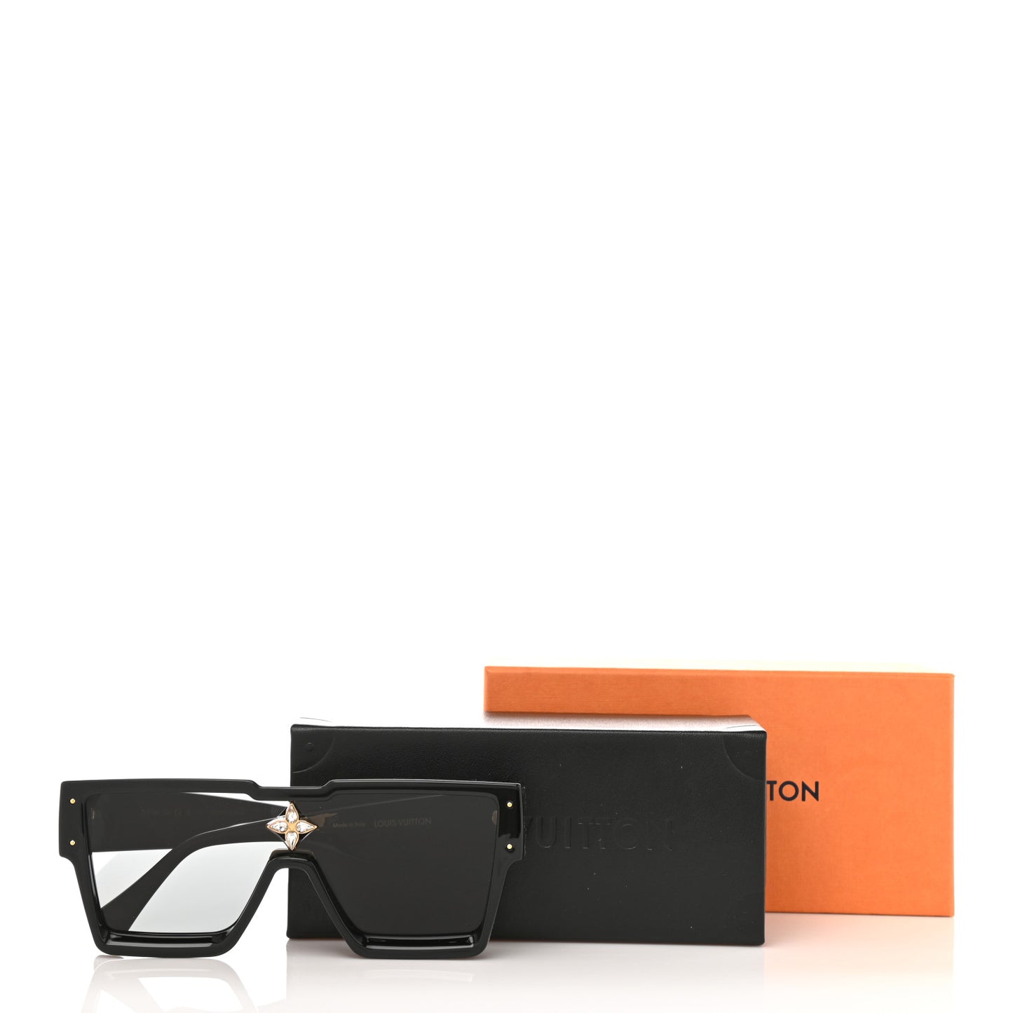 Acetate Swarovski Crystal Cyclone Sunglasses Z1578W Black