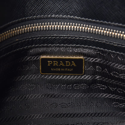 Prada Saffiano Small Galleria Double Zip Tote Black 7 of 19