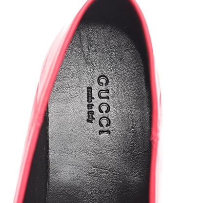 Gucci Lambskin Womens Brixton Horsebit Loafers 37 Hot Pink 7 of 9