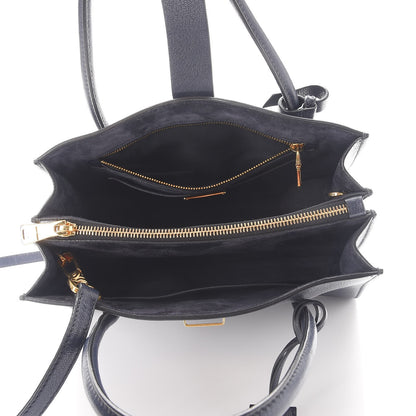 Miu Miu Goatskin Madras Tote Baltico 5 of 11