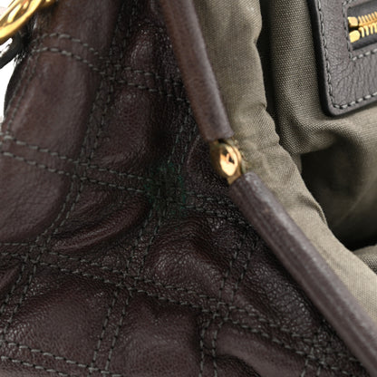 Marc Jacobs Calfskin Quilted Stam Brown 13 of 21