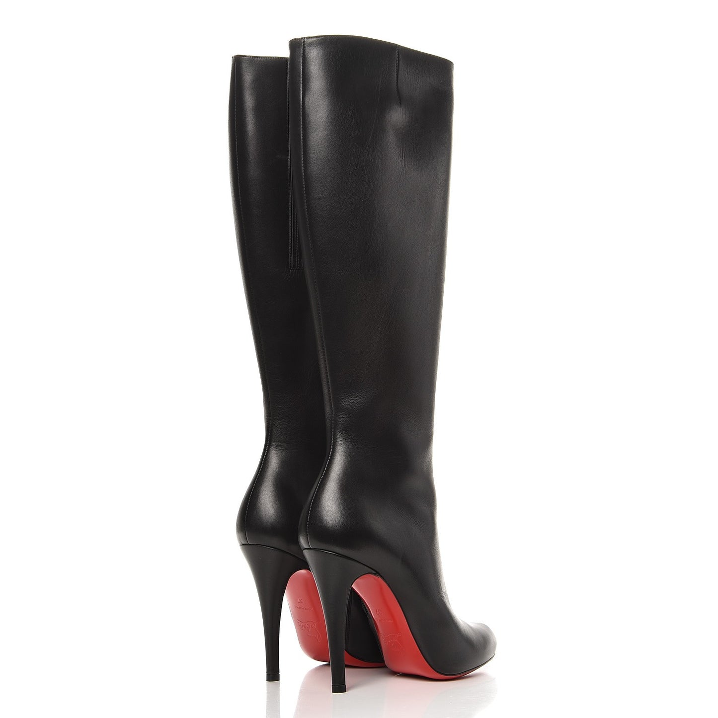 Calfskin Bourge 100 Tall Boots 37 Black