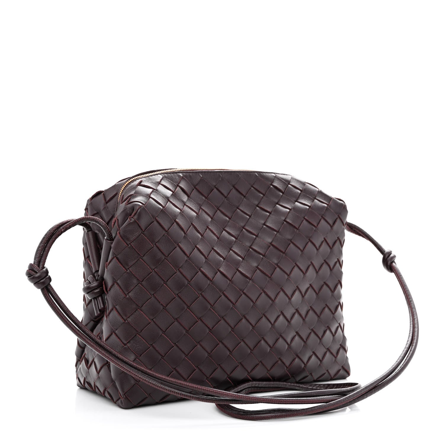 Bottega Veneta Nappa Intrecciato Medium Loop Camera Bag Grape 3 of 9