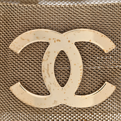 Chanel Metal Mesh CC Bracelet Light Gold 6 of 6