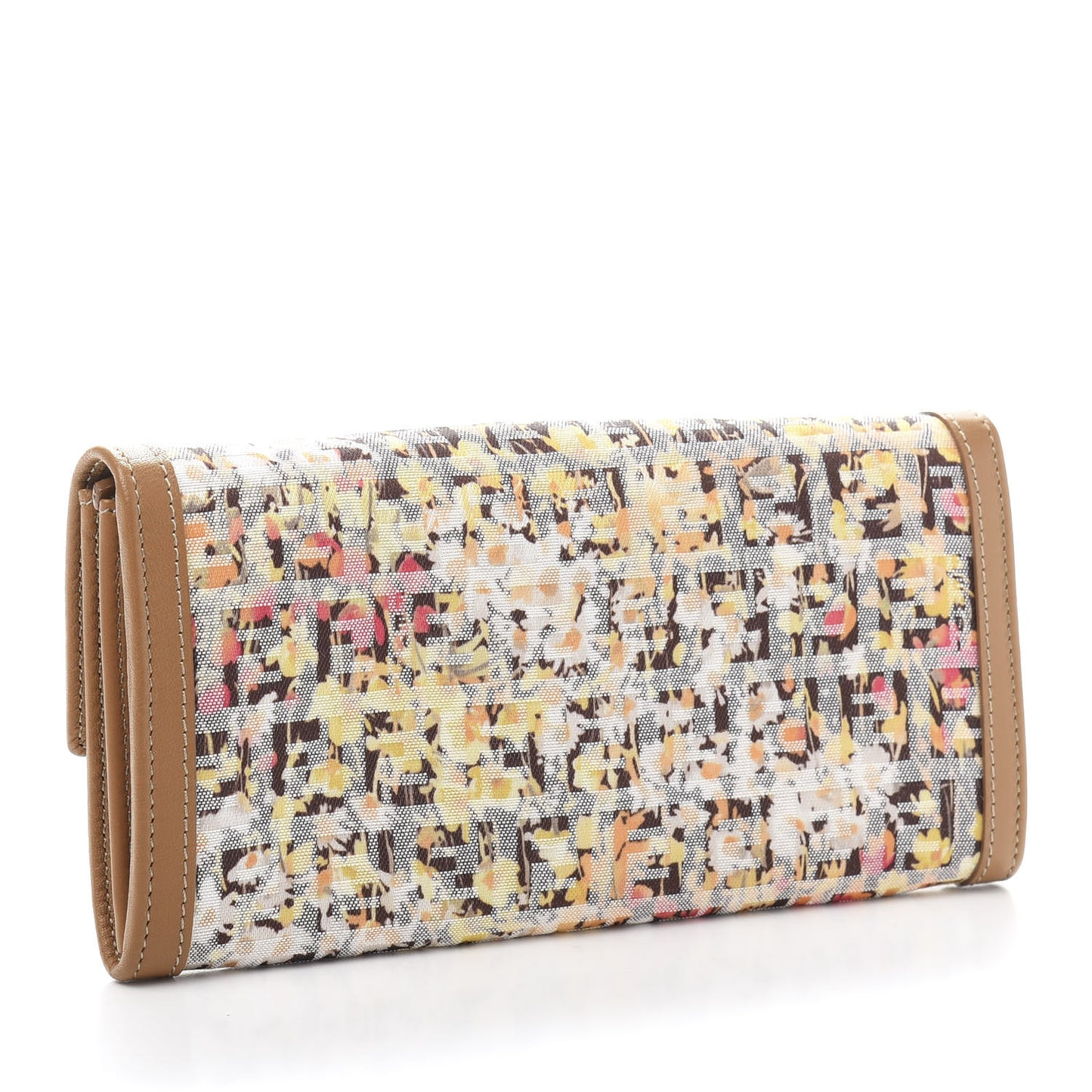 Zucchino Vitello Floral Forever Continental Wallet Pesca Giallo Saddler