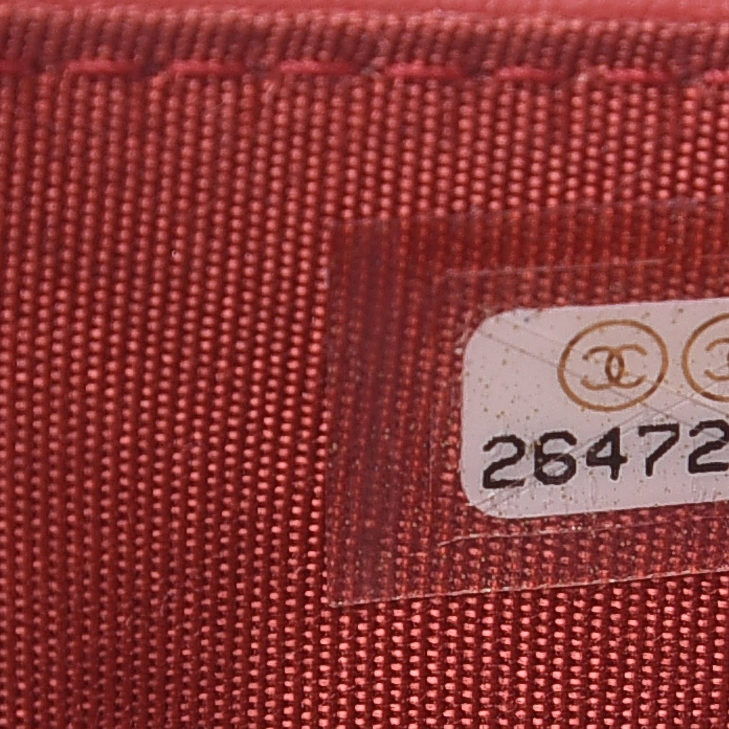 Chanel Lambskin Chevron Quilted Boy Flap Wallet Red 8 of 11