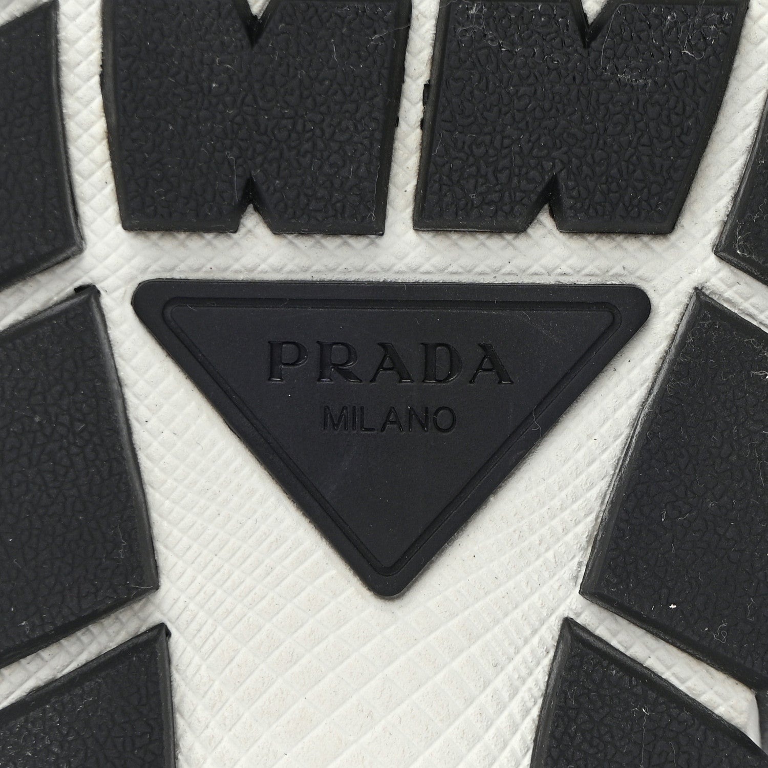 Prada Re-Nylon Gabardine Womens Rush Sneakers 37 Black White 6 of 9