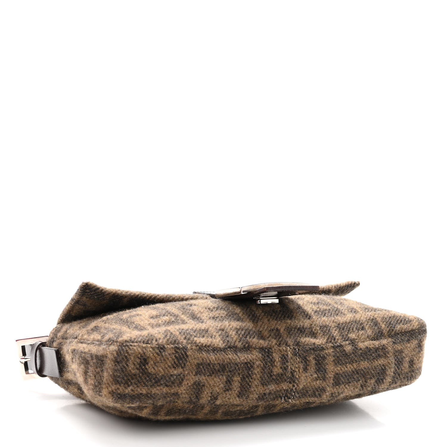 Fendi Wool Zucca Baguette Tobacco 4 of 9