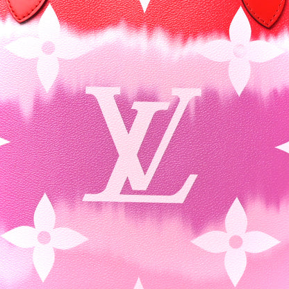 Louis Vuitton Monogram Escale Neverfull MM Rouge 9 of 11