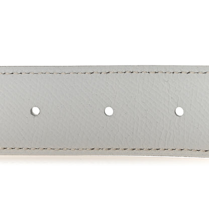 Hermes Swift Epsom 32mm Au Carre H Belt 90 36 Craie White 4 of 7
