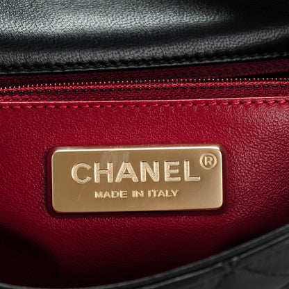 Chanel Lambskin Quilted Medium Westminster Pearl Flap Black 6 of 8