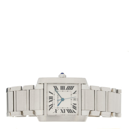 Cartier Stainless Steel 28mm Tank Francaise Automatic Watch 2 of 4