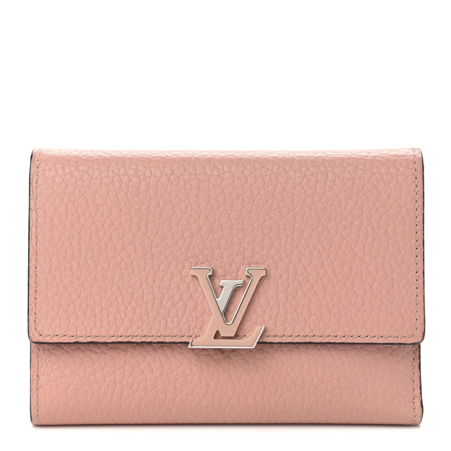 Louis Vuitton Taurillon Capucines Compact Wallet Magnolia 1 of 9