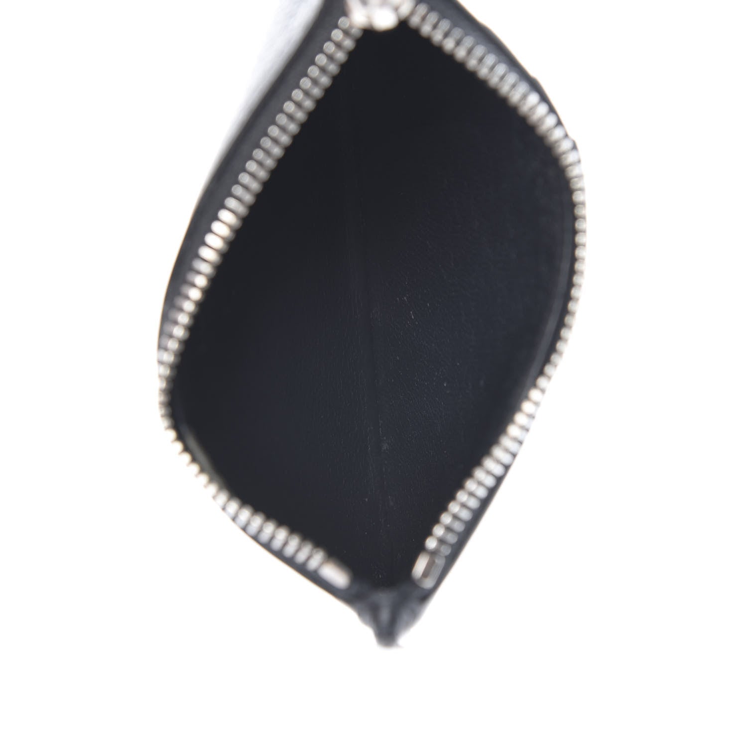 Saint Laurent Grained Calfskin 5 Fragments Zip Pouch Card Holder Black 5 of 13