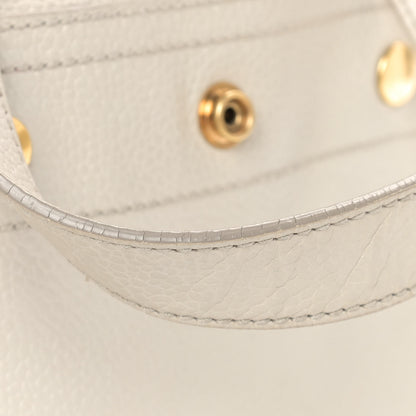 Saint Laurent Calfskin Large Downtown Tote Ivory 11 of 15