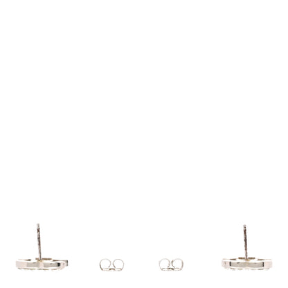 Chanel Crystal Mini Timeless CC Earrings Silver 3 of 5