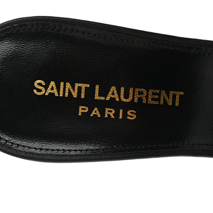 Saint Laurent Calfskin Tribute 85 Slide Sandals 36 Black 7 of 8