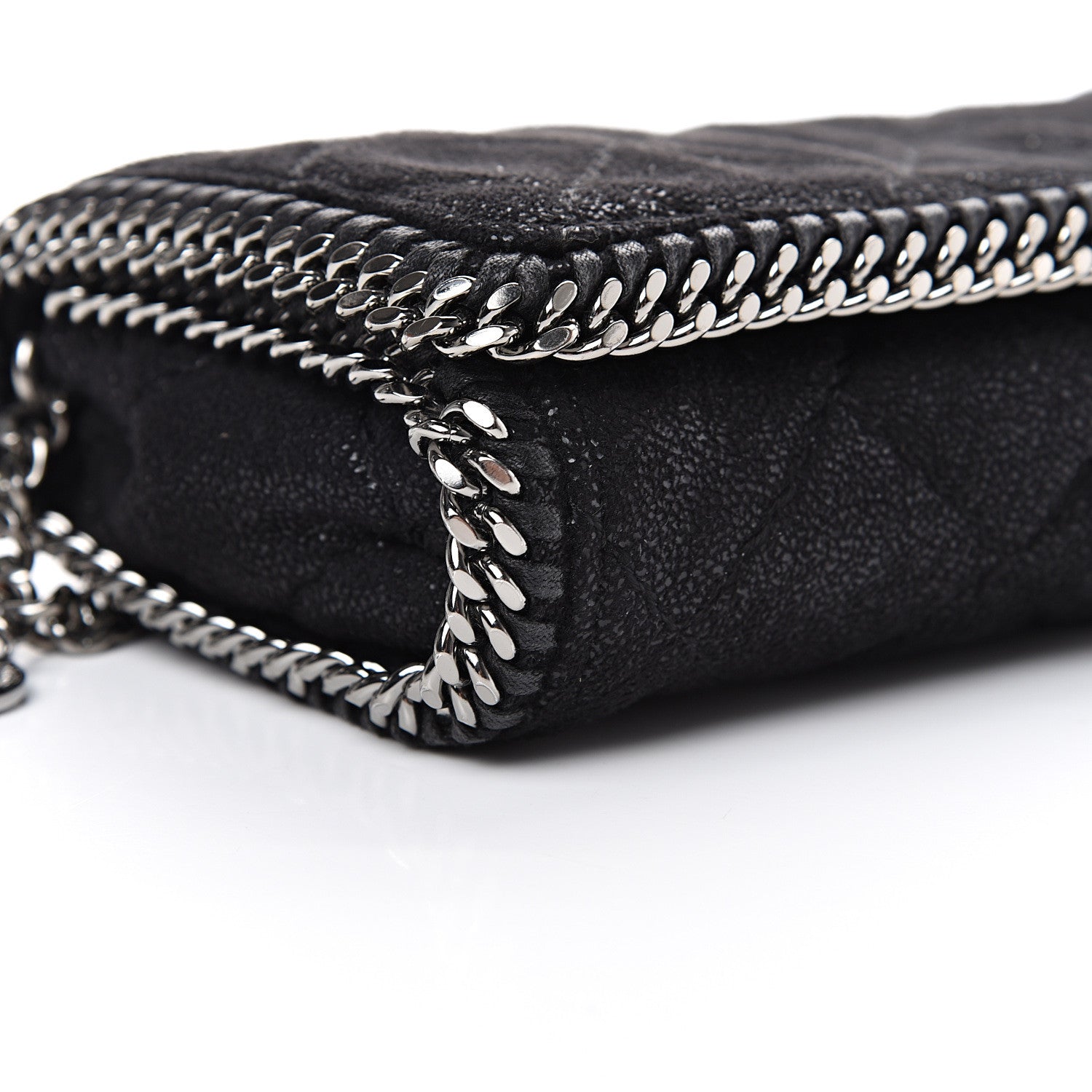 Stella McCartney Shaggy Deer Quilted Falabella Crossbody Bag Black 8 of 10
