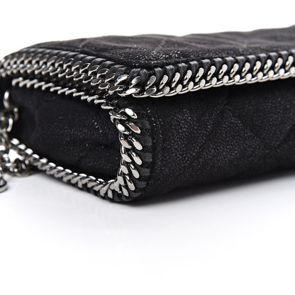 Stella McCartney Shaggy Deer Quilted Falabella Crossbody Bag Black 8 of 10