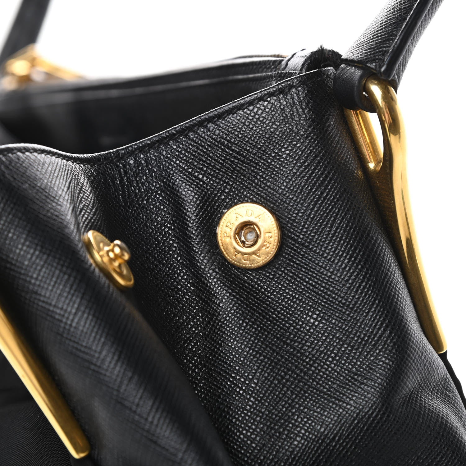 Prada Tessuto Nylon Saffiano Tote Black 14 of 14