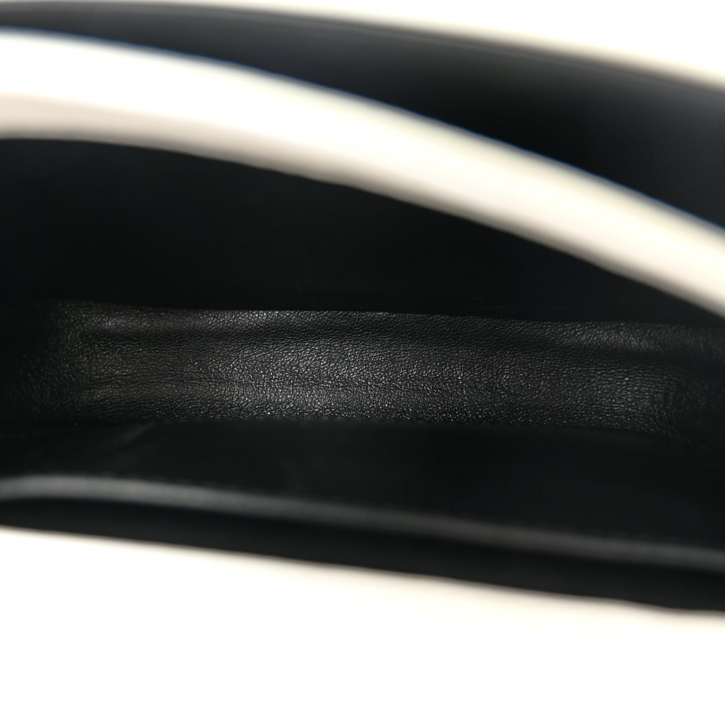 Grained Calfskin Logo Print Ville Day Bag XS White