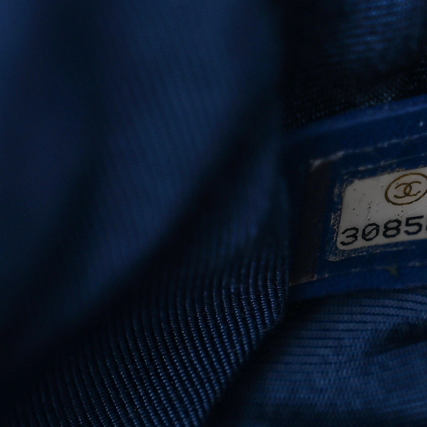 Chanel Cotton Canvas Quilted Medium Chanel 19 Flap Navy Blue 8 of 10