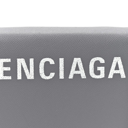 Balenciaga Signature Grained Calfskin Logo S Ville Day Bag Gris Perle Fonce White 9 of 14