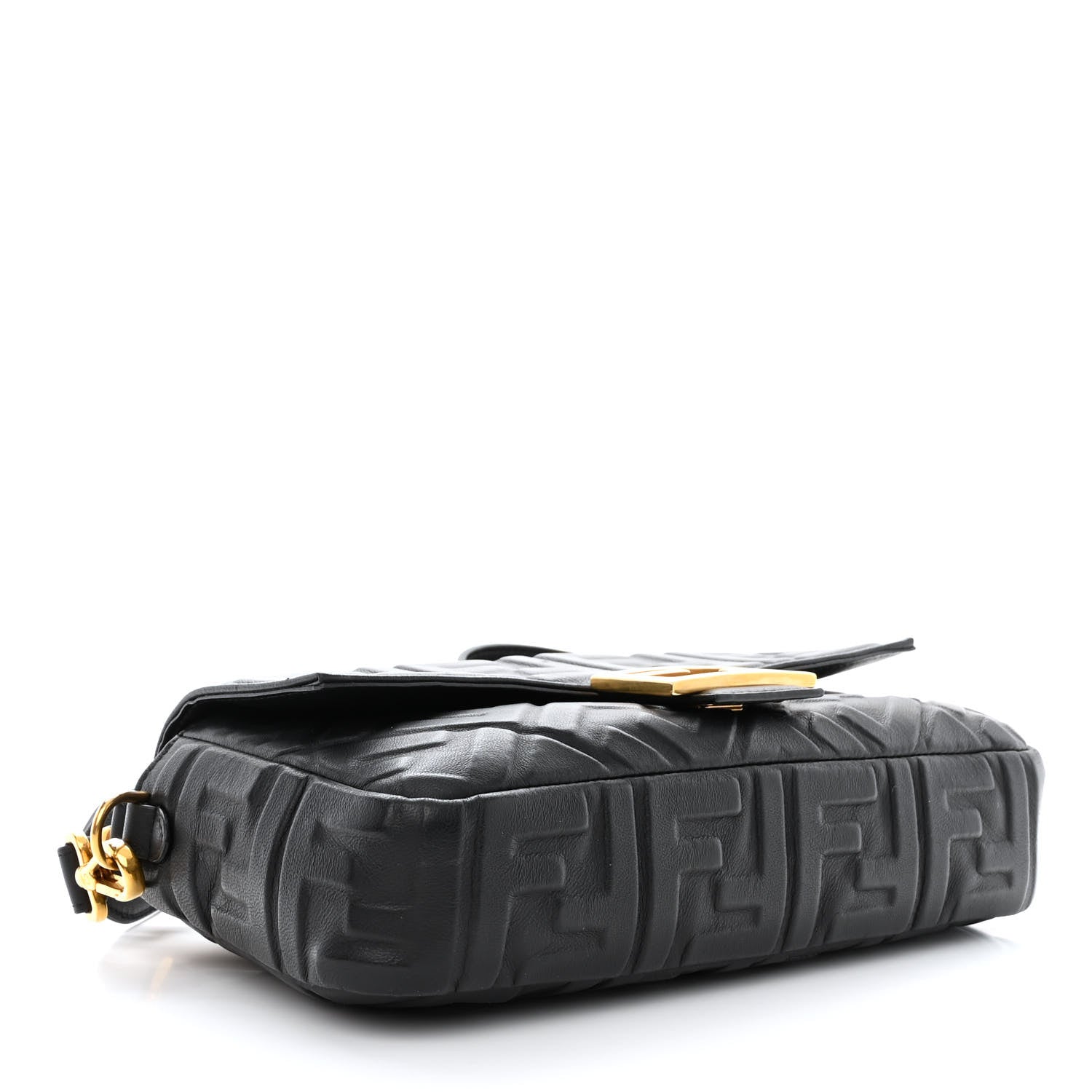 Fendi Nappa FF 1974 Embossed Baguette Black 4 of 10
