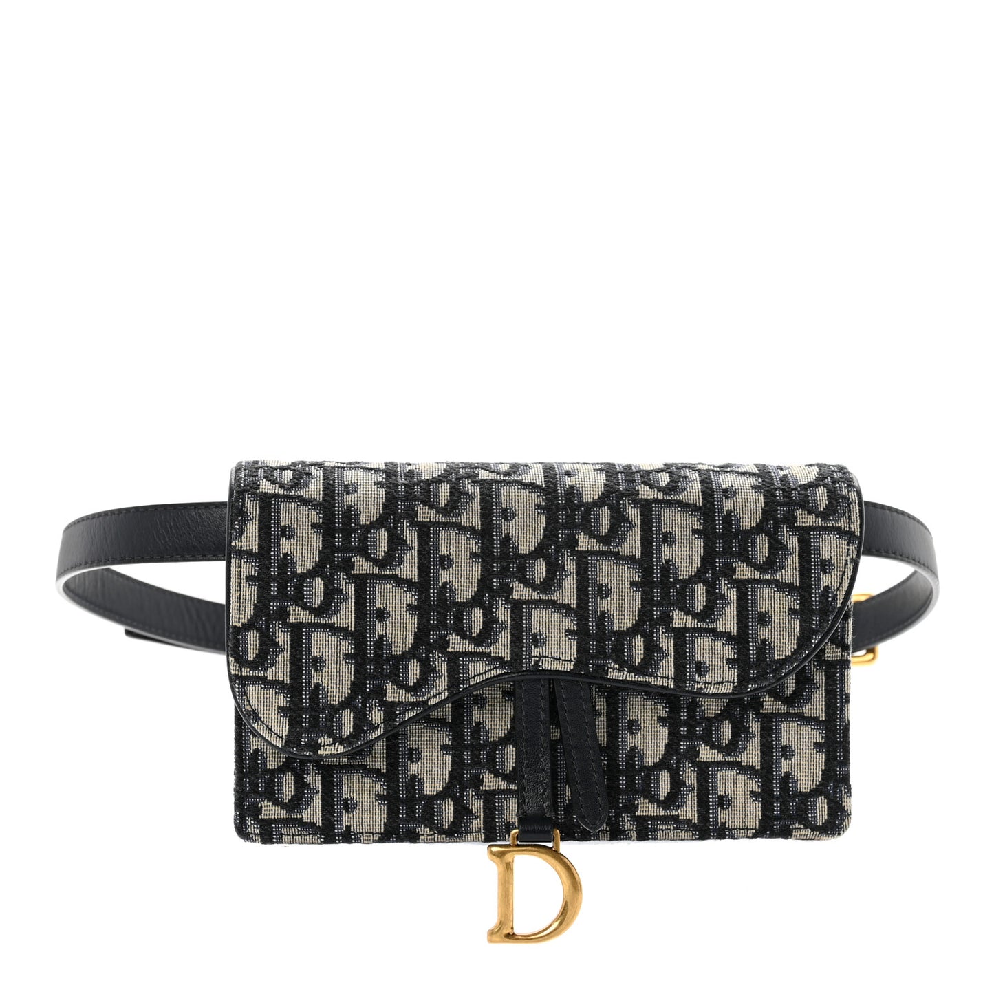 Oblique Saddle Belt Bag Blue