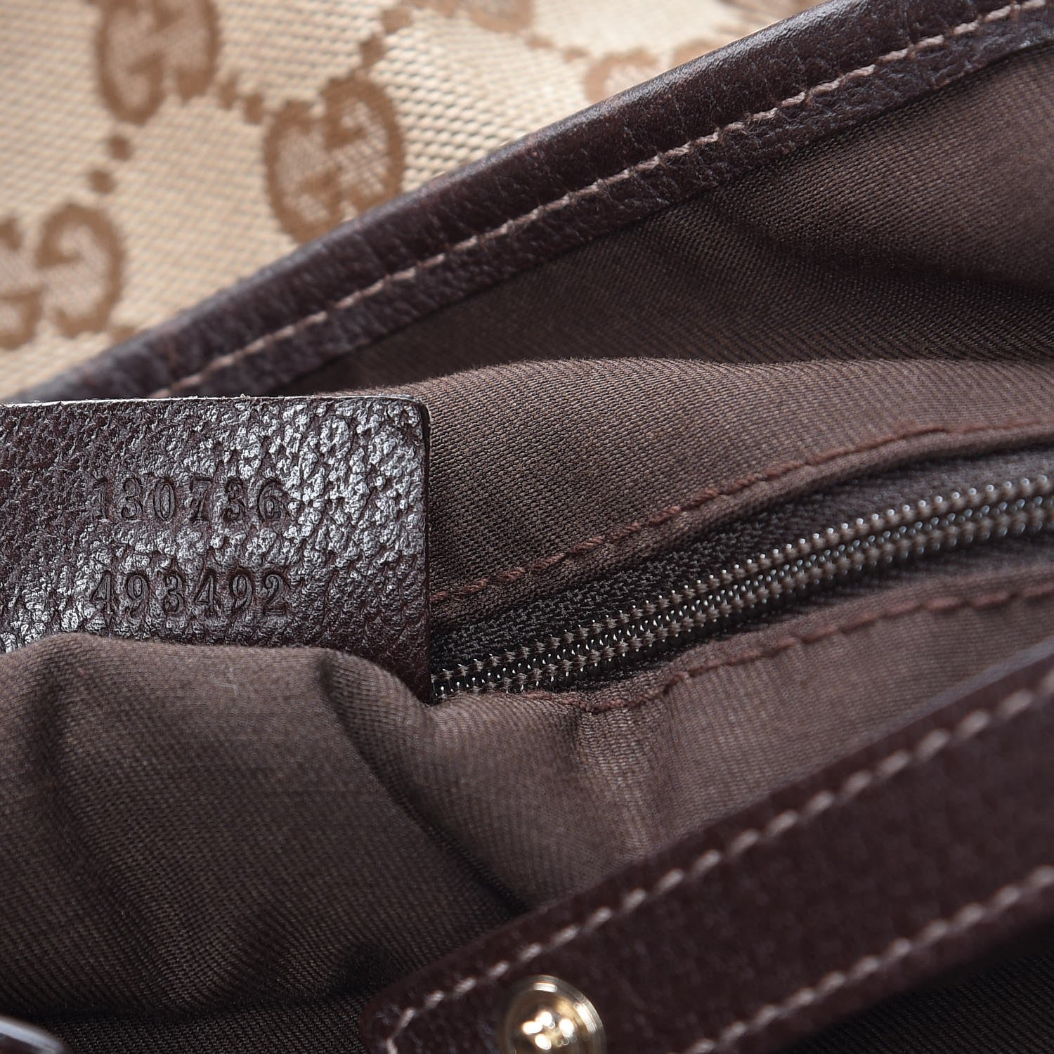 Gucci Monogram Medium Abbey Shoulder Bag Dark Brown 7 of 7
