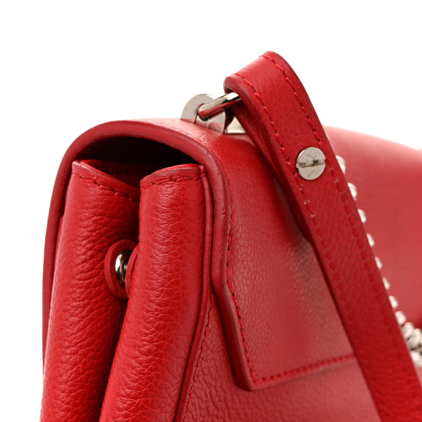 Calfskin Lockme II Chain Bag BB Rubis