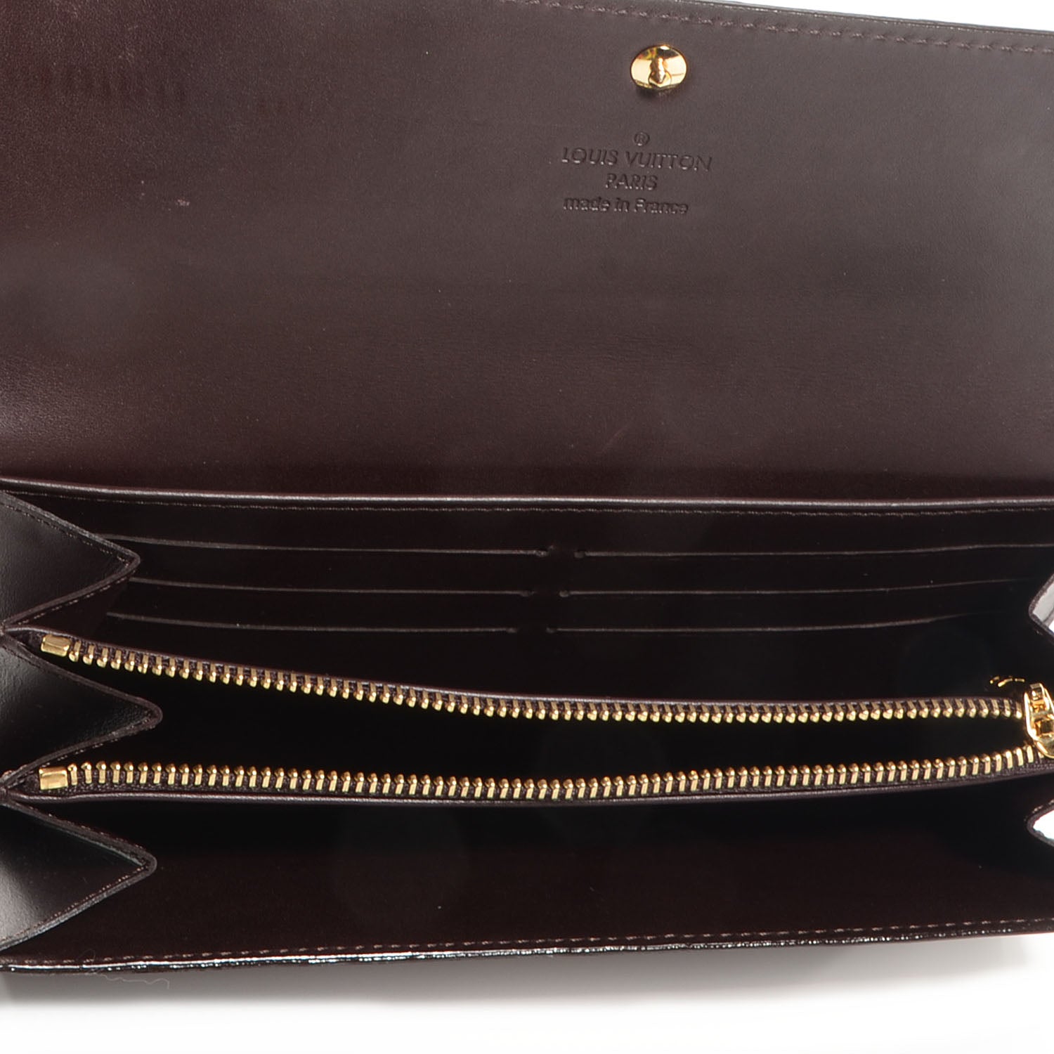 Louis Vuitton Vernis Sarah Wallet Amarante 5 of 7