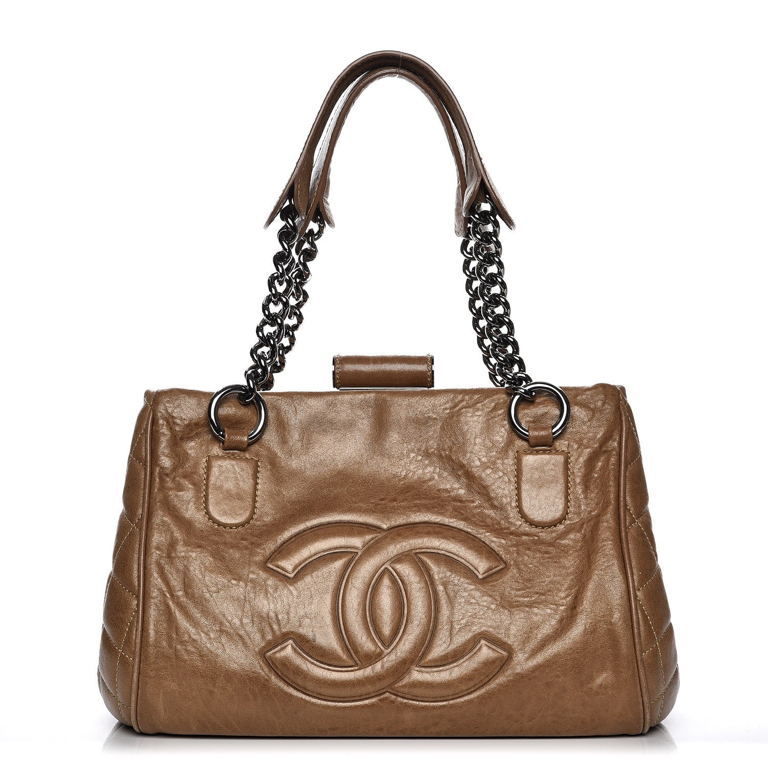 Chanel Calfskin Small Perfect Day Tote Brown 1 of 13