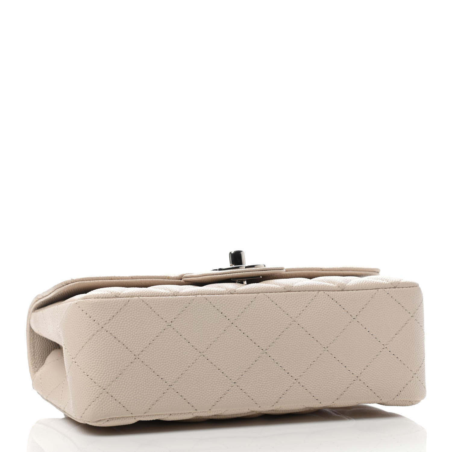 Chanel Caviar Quilted Mini Rectangular Flap White 3 of 4