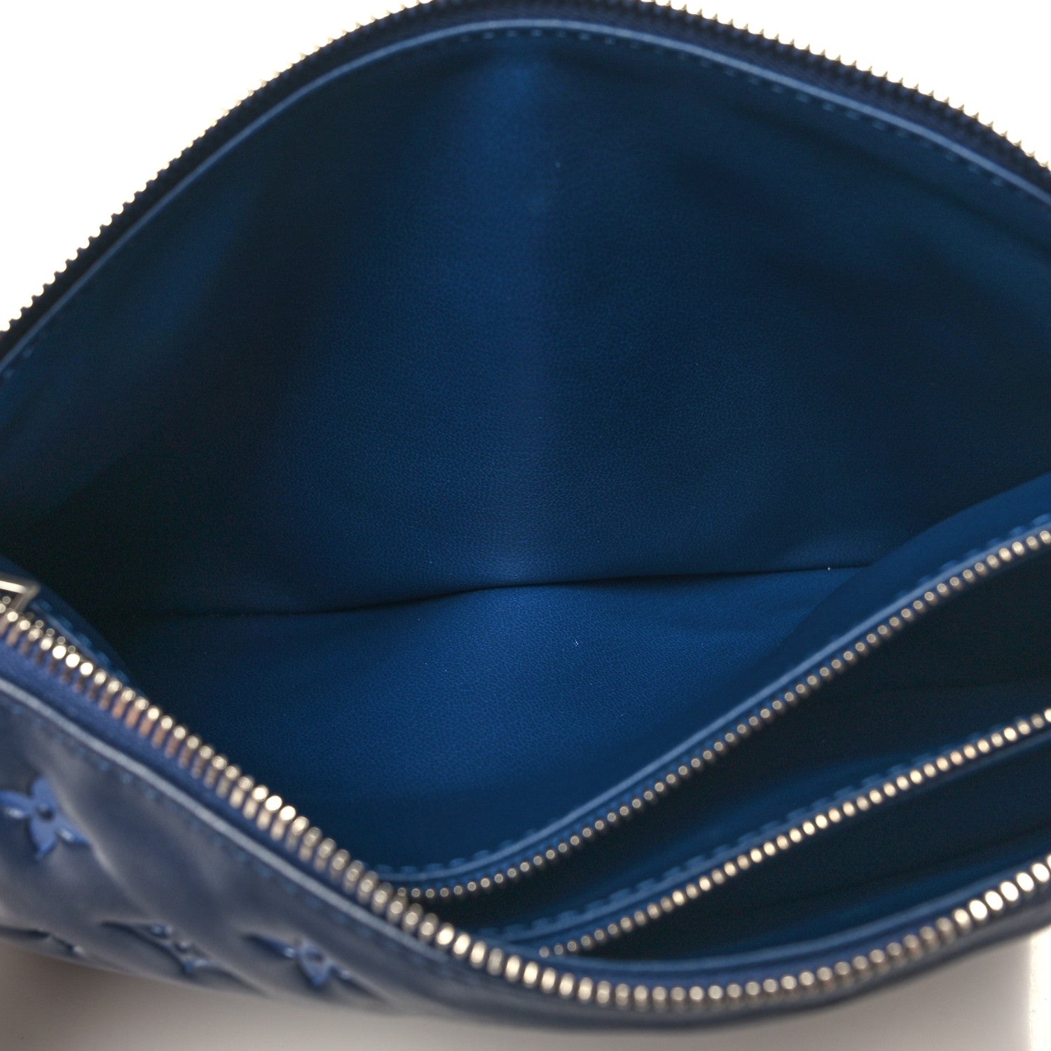 Louis Vuitton Lambskin Embossed Monogram Coussin PM Navy 5 of 14