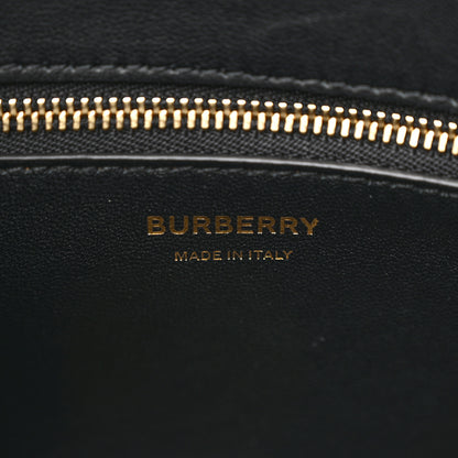 Burberry Crocodile Embossed Calfskin Small Frances Tote Black 6 of 12