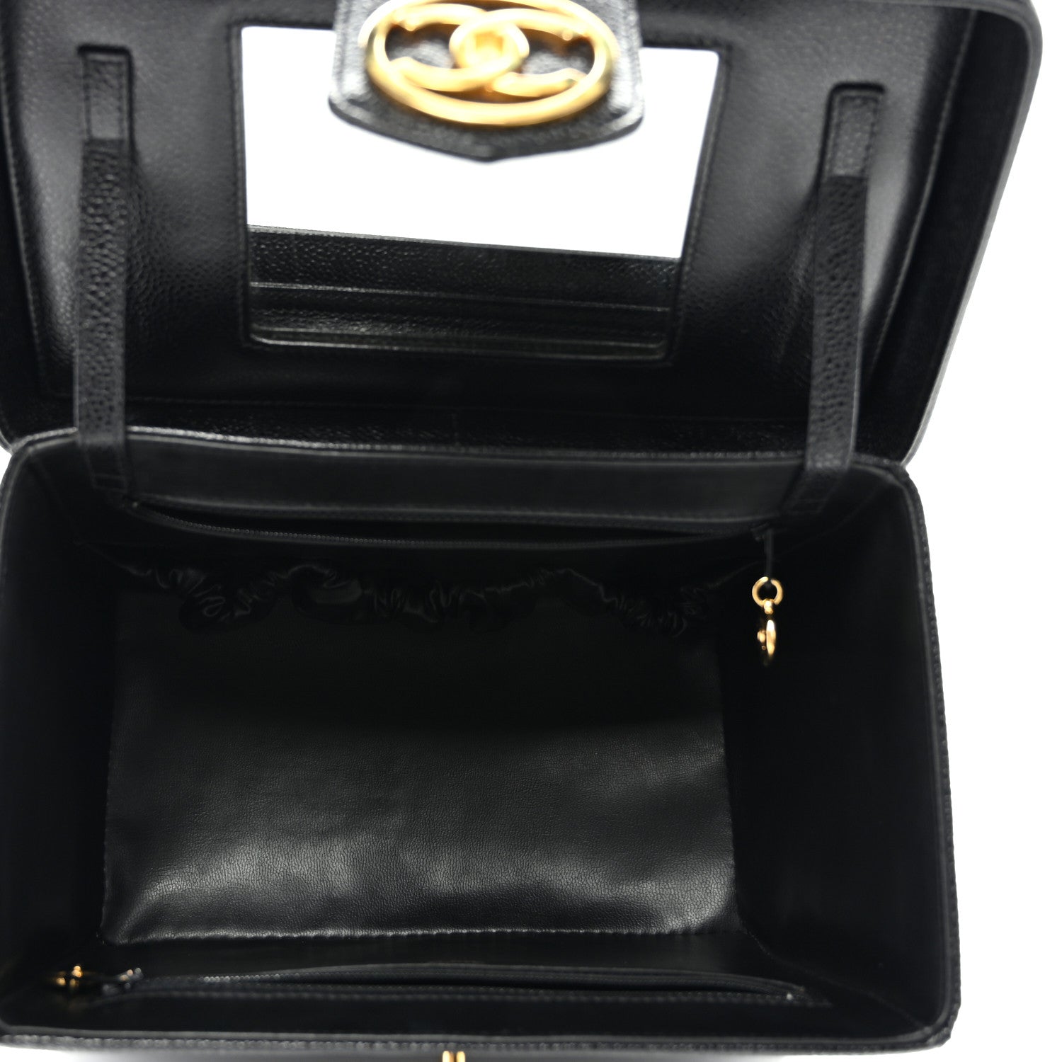 Chanel Caviar Vanity Train Case Black 5 of 12