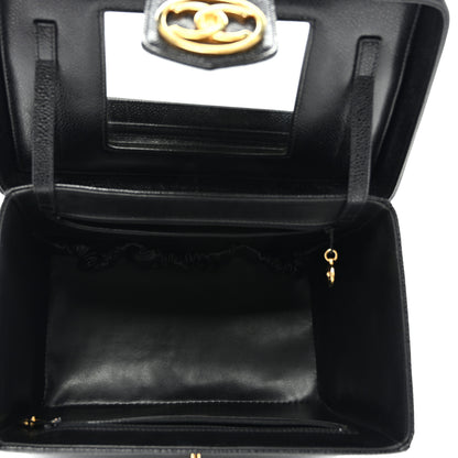 Chanel Caviar Vanity Train Case Black 5 of 12