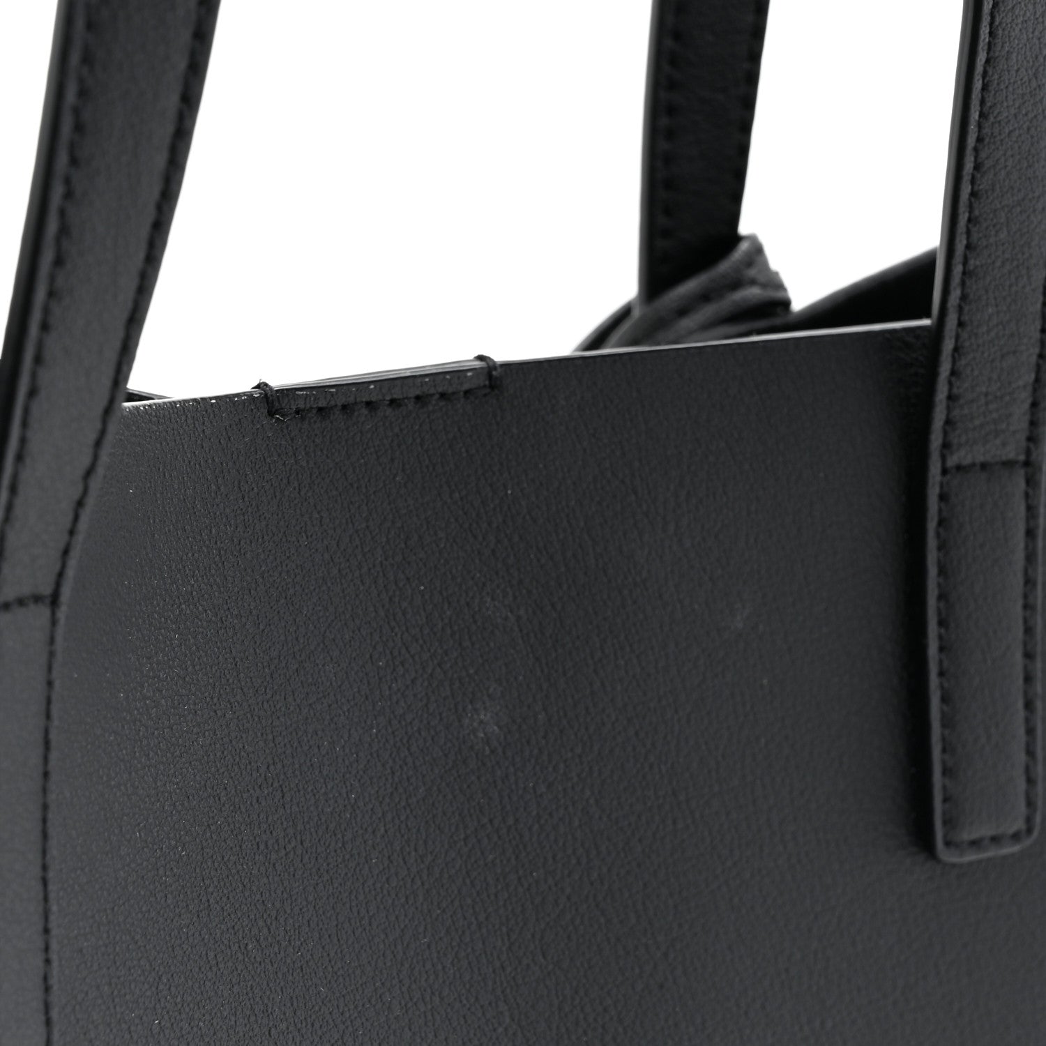 Saint Laurent Calfskin Large Shopping Tote Black 13 of 14
