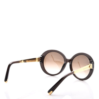 Louis Vuitton Petit Soupcon Rond Sunglasses Z0490W Brown Glitter 4 of 8
