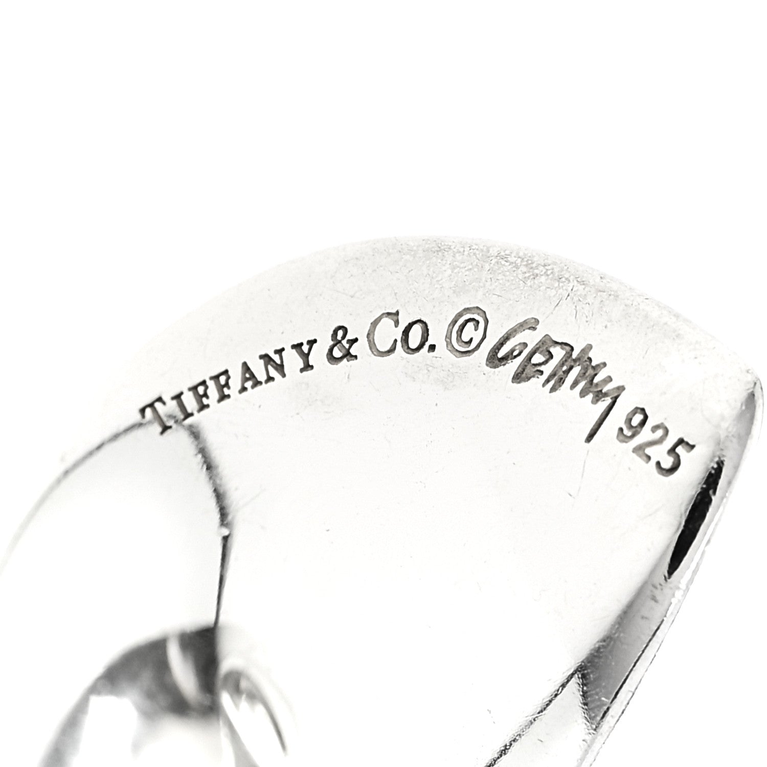 Tiffany Sterling Silver Frank Gehry Double Orchid Pendant Necklace 6 of 7