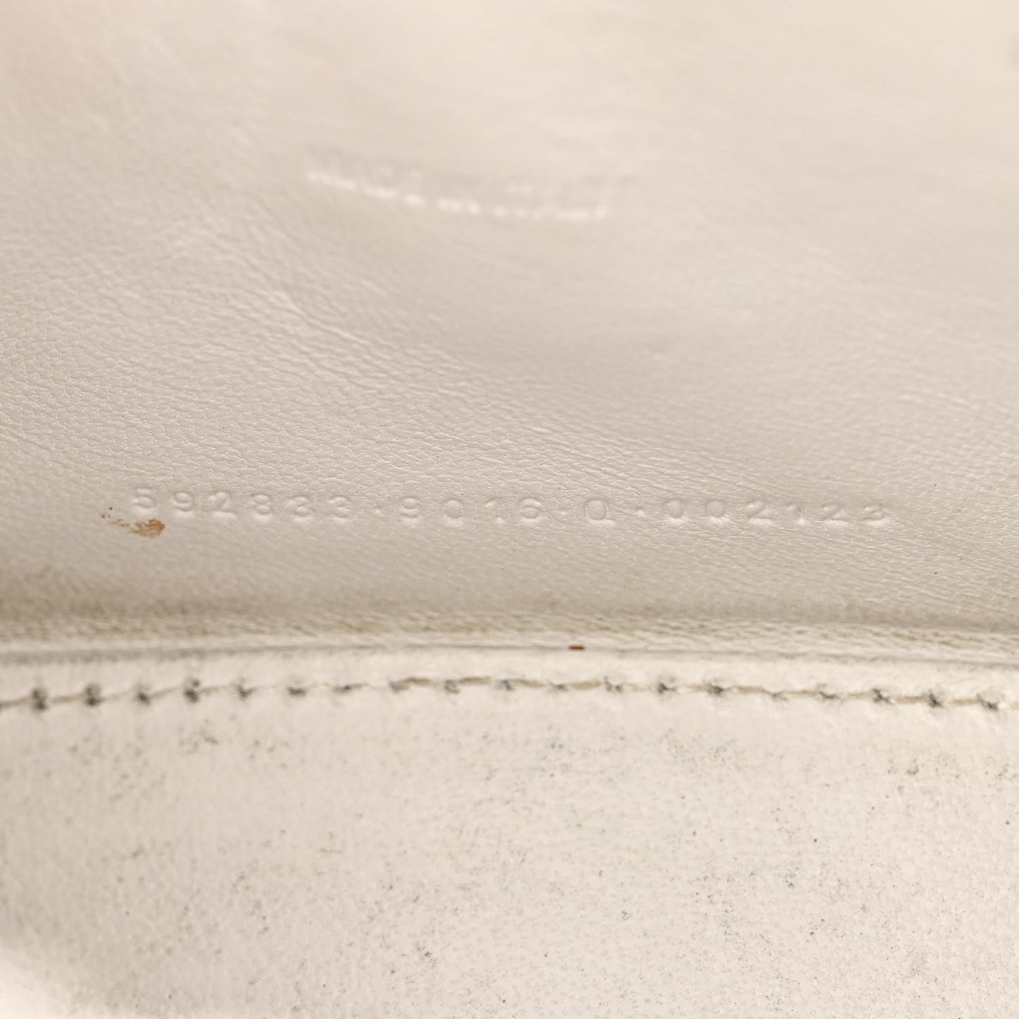 Shiny Calfskin Crocodile Embossed Hourglass Top Handle Bag XS White