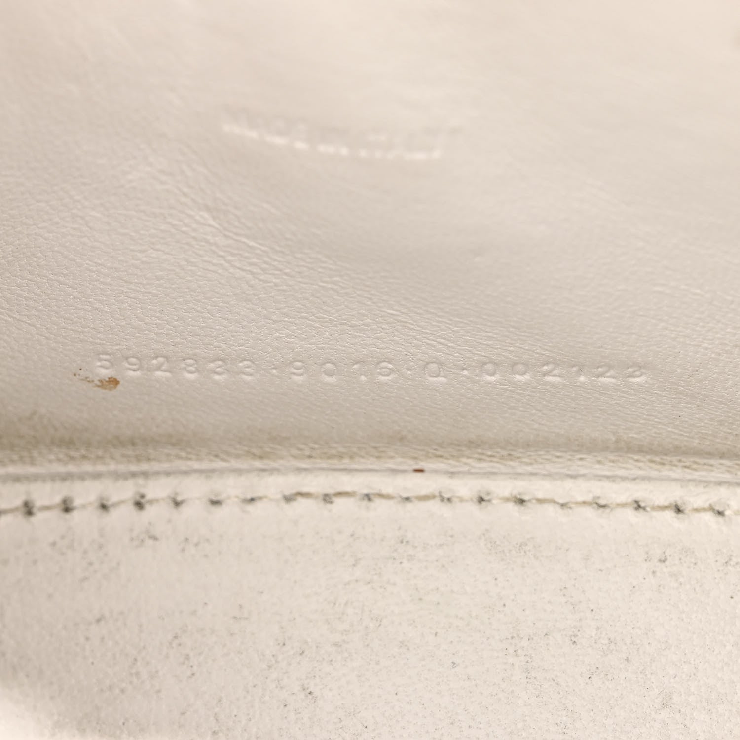 Balenciaga Shiny Calfskin Crocodile Embossed Hourglass Top Handle Bag XS White 8 of 19