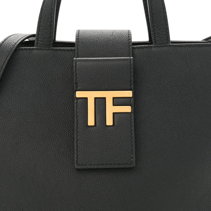 Tom Ford Grained Calfskin Mini TF East West Tote Black 8 of 10