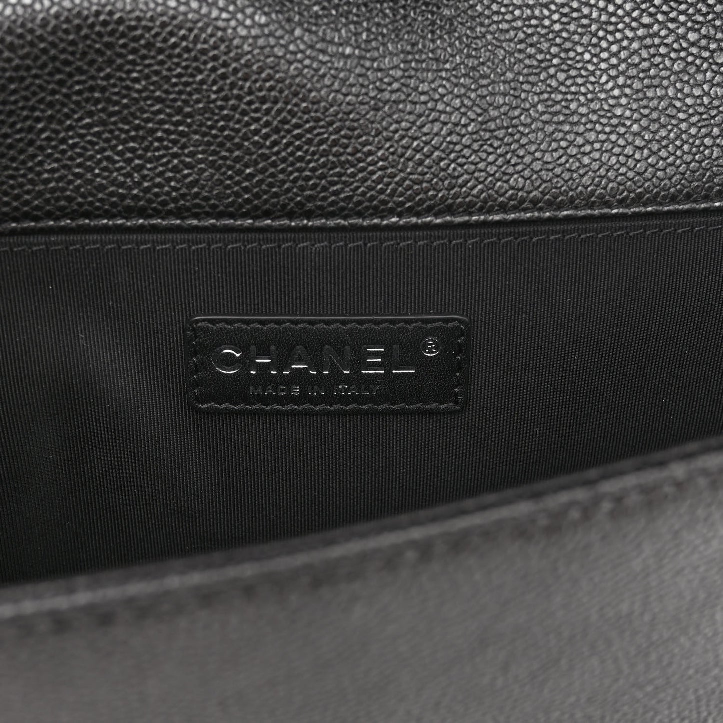 Caviar Tweed Quilted Medium Boy Flap Grey