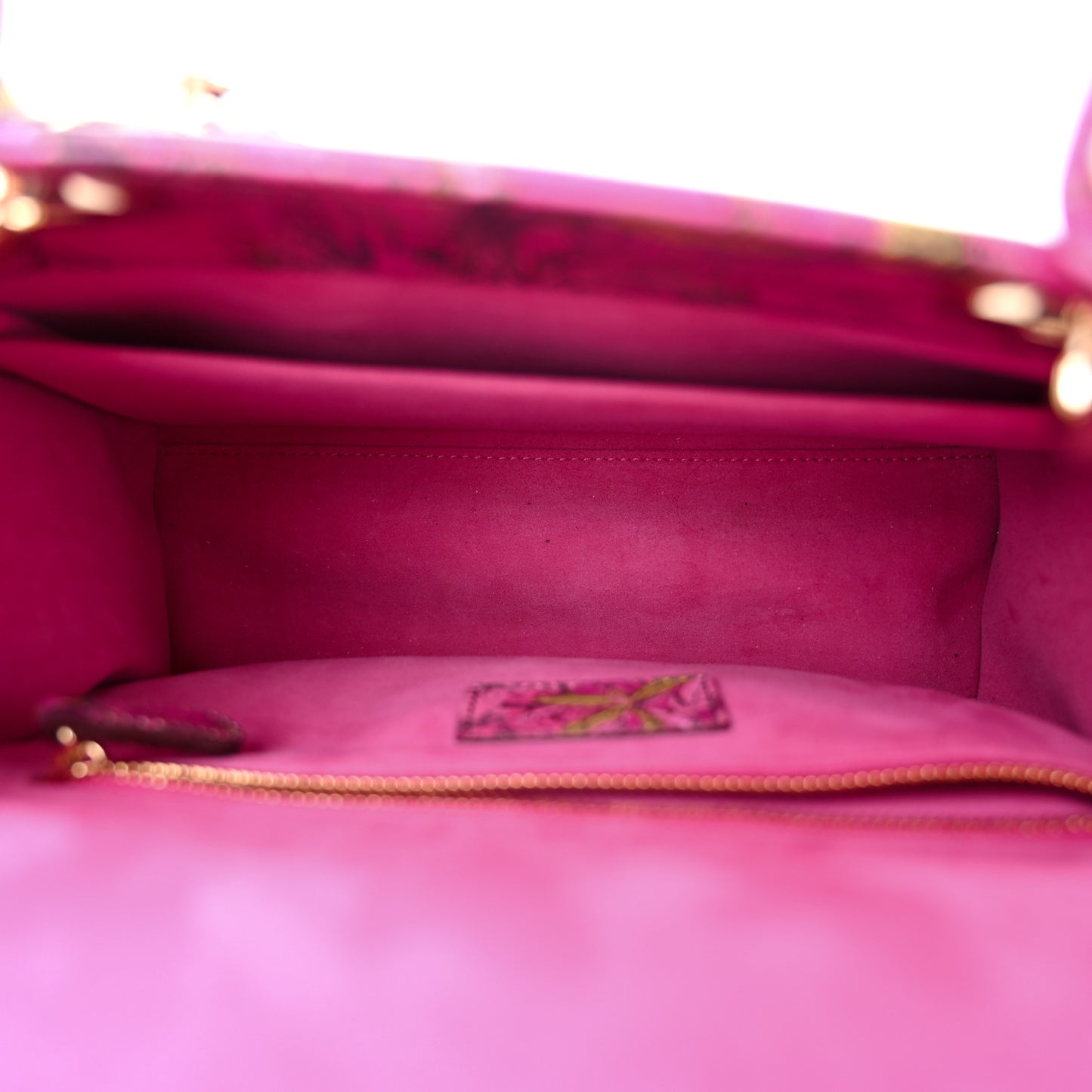 Calfskin Printed Toile De Jouy Medium Lady Dior Pink Multicolor