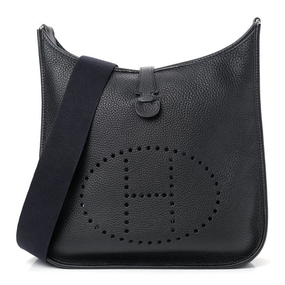 Hermes Taurillon Clemence Evelyne GM Black 1 of 8