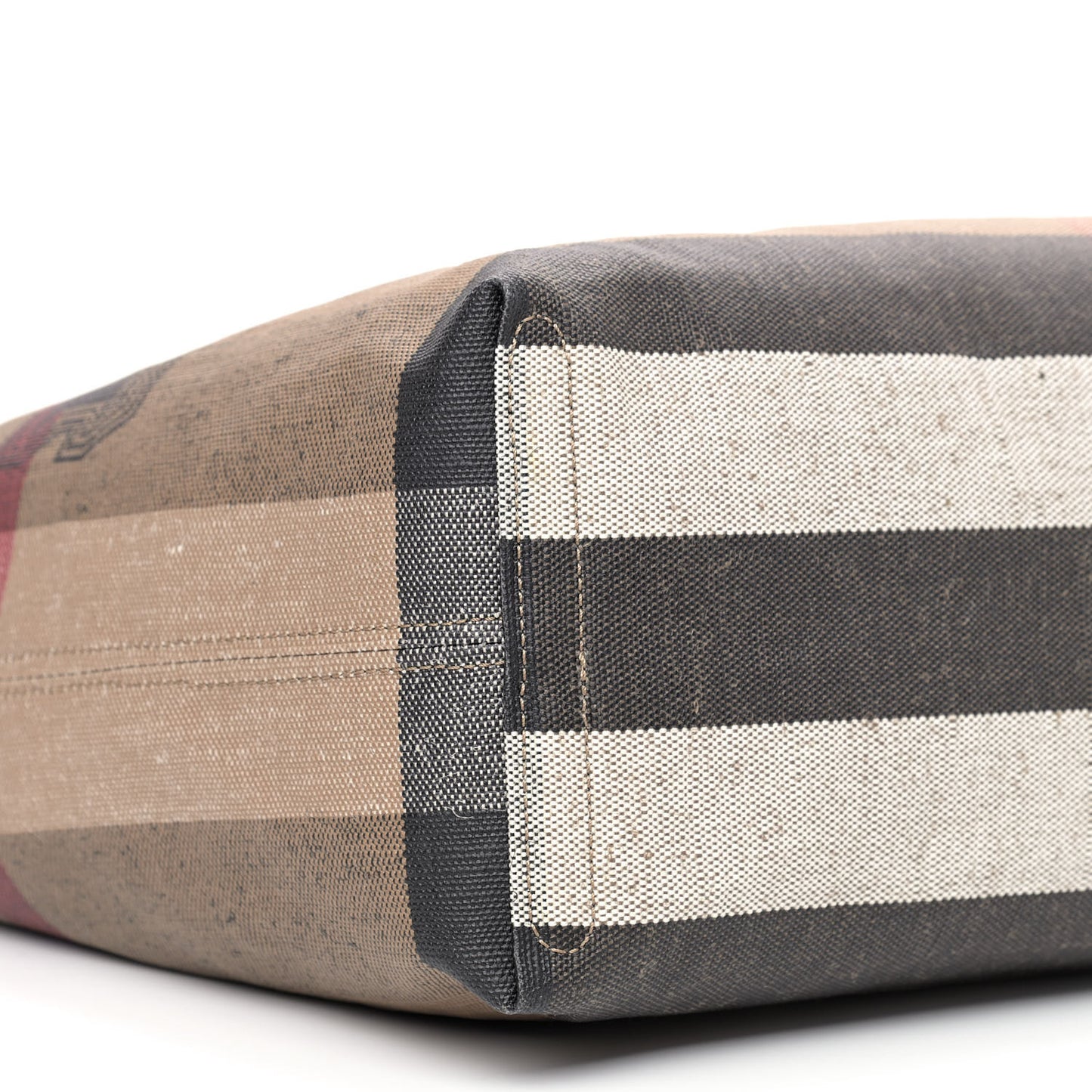 Coated Canvas Mega Check Medium Doodle Tote Black