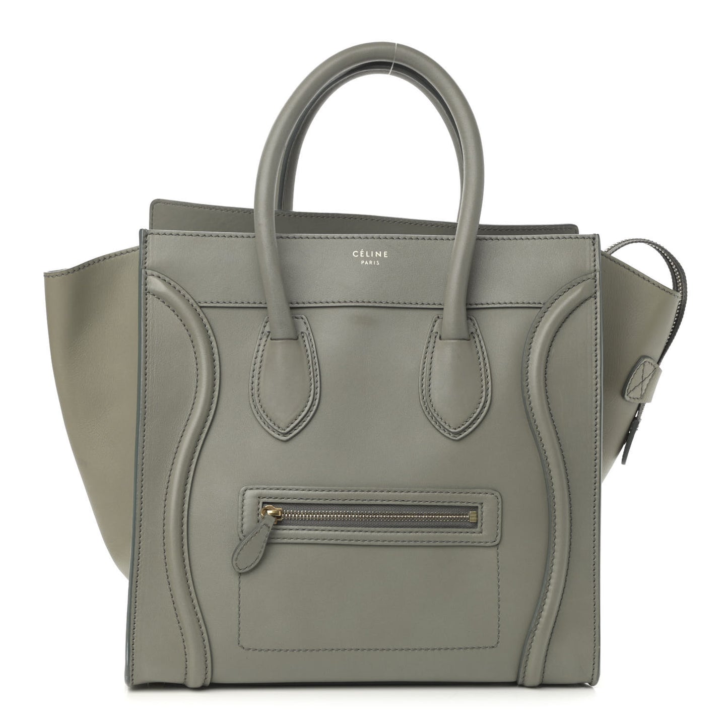 Smooth Calfskin Mini Luggage Almond